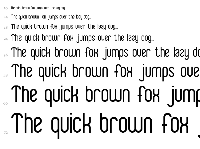 Baby Superhero font waterfall